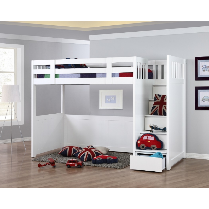 king single loft bed